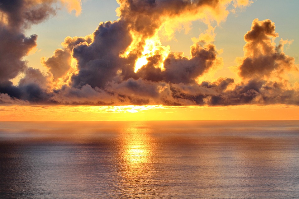 Cloudy Sky and Sunset